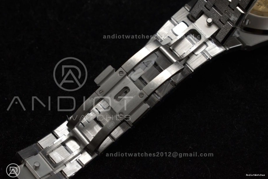 White Affordable Frosted Oak Edition Dial Bracelet 37mm On SS Super SS 15454 1:1 APSF Royal Textured SA3120 Best 1033 Clone 0920